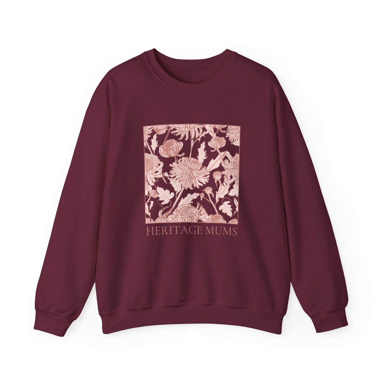 Heritage Mums Floral Square Unisex Crewneck Sweatshirt