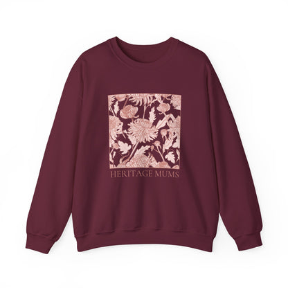 Heritage Mums Floral Square Unisex Crewneck Sweatshirt