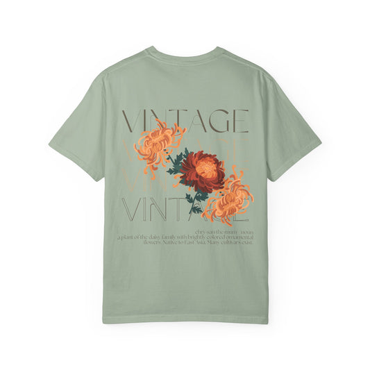 Heritage Mums Vintage Chrysanthemum Unisex Comfort Colors T-Shirt