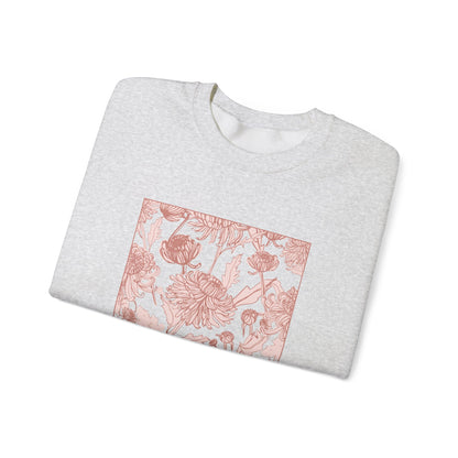Heritage Mums Floral Square Unisex Crewneck Sweatshirt