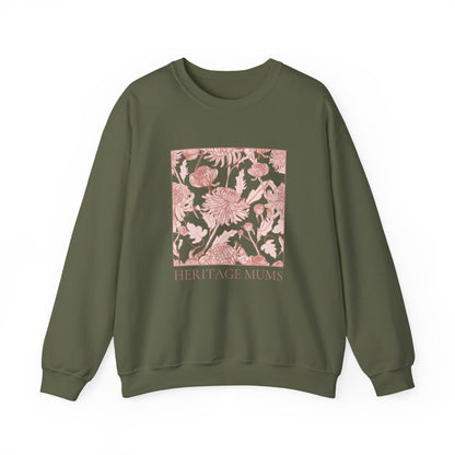 Heritage Mums Floral Square Unisex Crewneck Sweatshirt