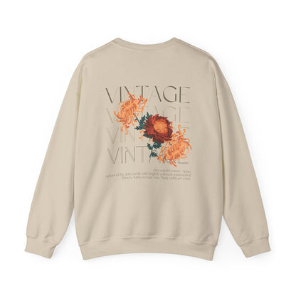 Heritage Mums Vintage Chrysanthemum Unisex Crewneck Sweatshirt