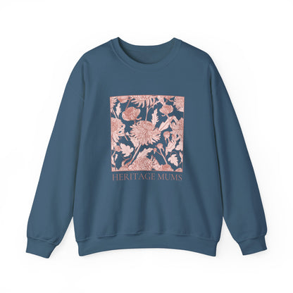 Heritage Mums Floral Square Unisex Crewneck Sweatshirt